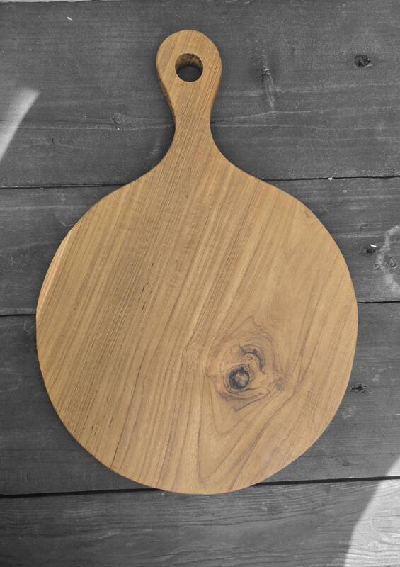 მრგვალი ხის დაფა ტარით S-020