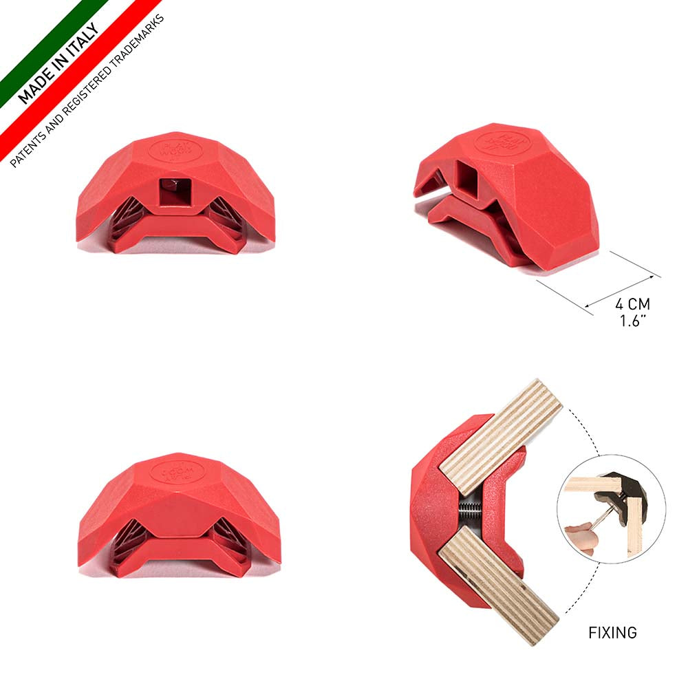 მაერთი 90 გრადუსი (4 ცალი) წითელი