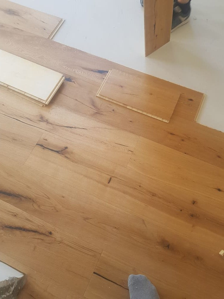 სამშრიანი პარკეტი მუხა ზულცი ულტრა რუსტიკი