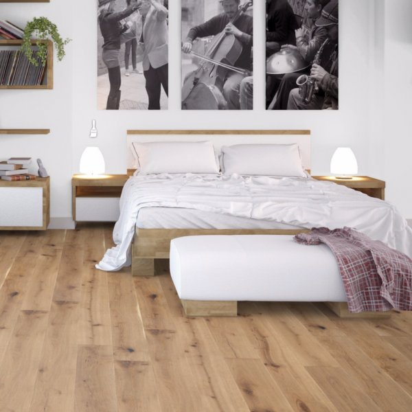 Трехслойный паркет из дуба в стиле "Янки Рустик"