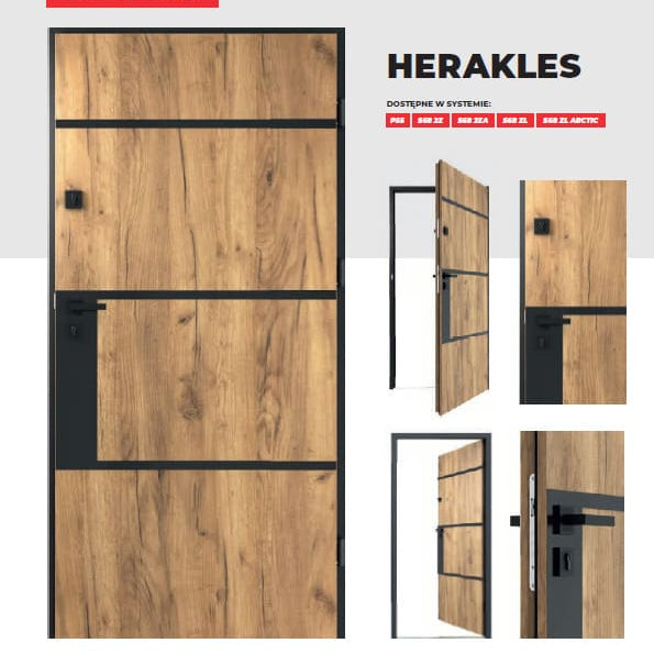 რკინის კარი Herakles P55 დათბუნებით