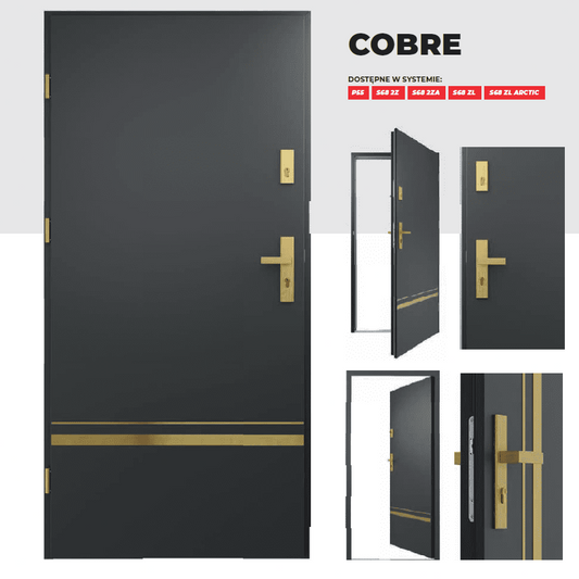 Железная дверь с теплоизоляцией Cobre P55