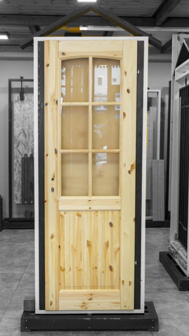 შემინული ხის კარის კომპლექტი sprose 38X700X2100 მმ